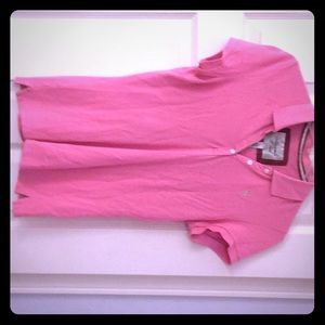 Pink Abercrombie Polo Shirt